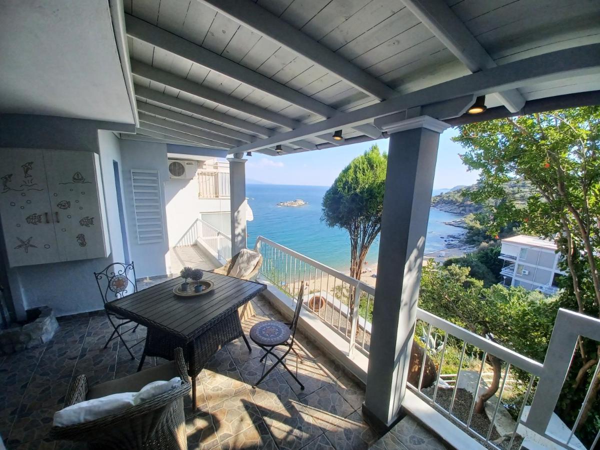 Апартаменты Balcony By The Sea Палеон-Цифликион Экстерьер фото